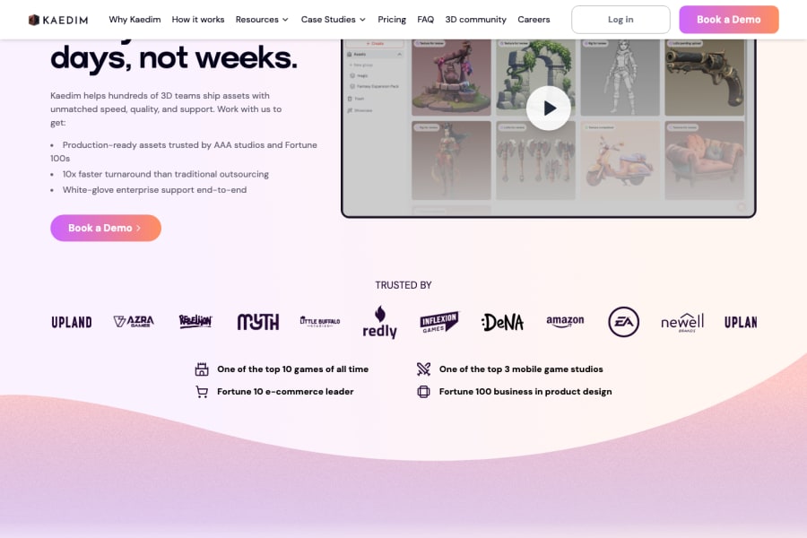 Kaedim — 3D AI tool screenshot