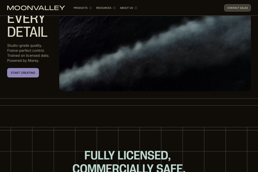 Moonvalley — Video AI tool screenshot
