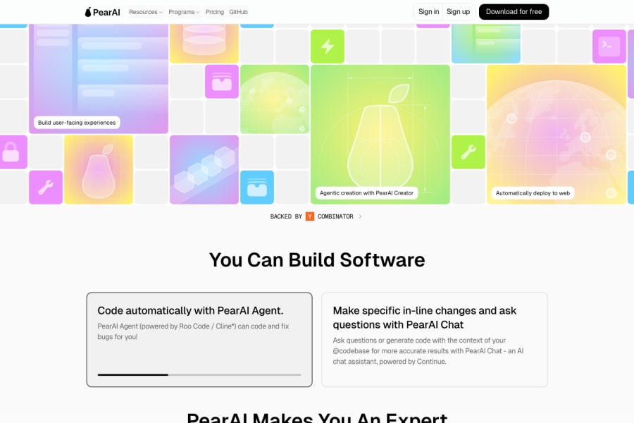 PearAI — Code AI tool screenshot