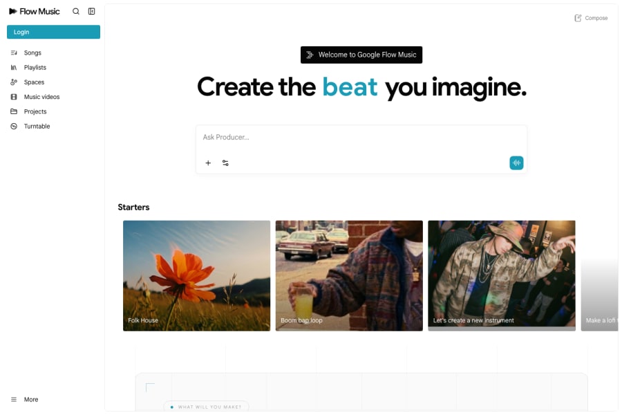 Riffusion — Audio AI tool screenshot
