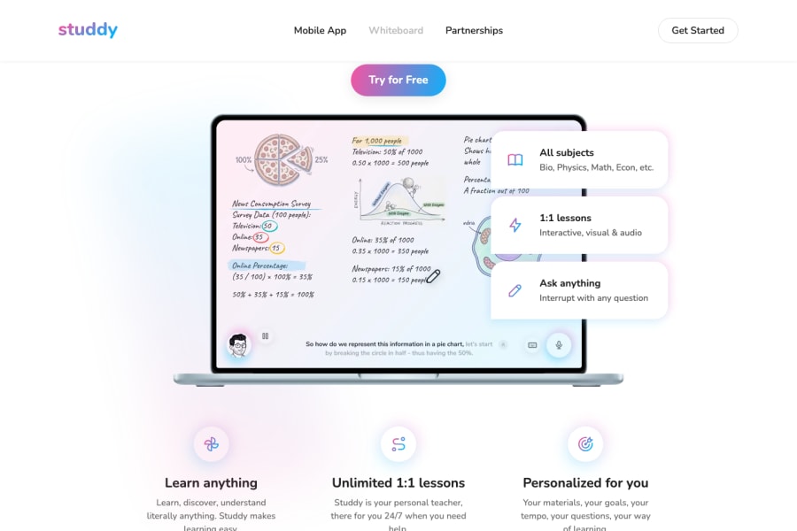 Studdy — Other AI tool screenshot