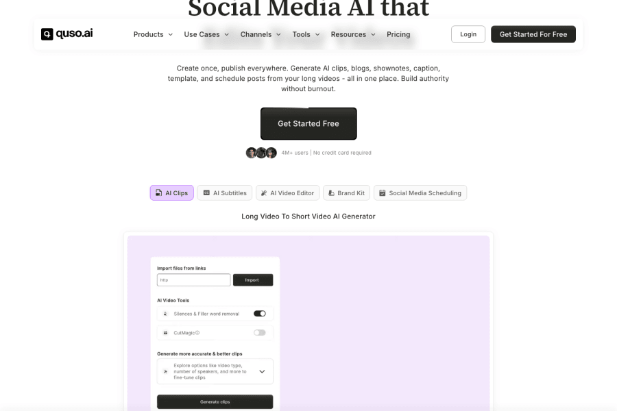 Vidyo.ai — Video AI tool screenshot