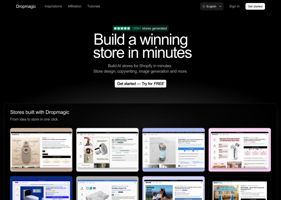 Dropmagic — Image AI tool screenshot