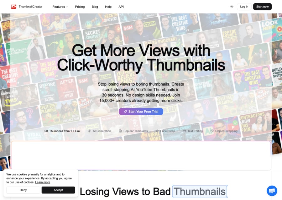 ThumbnailCreator — Image AI tool screenshot