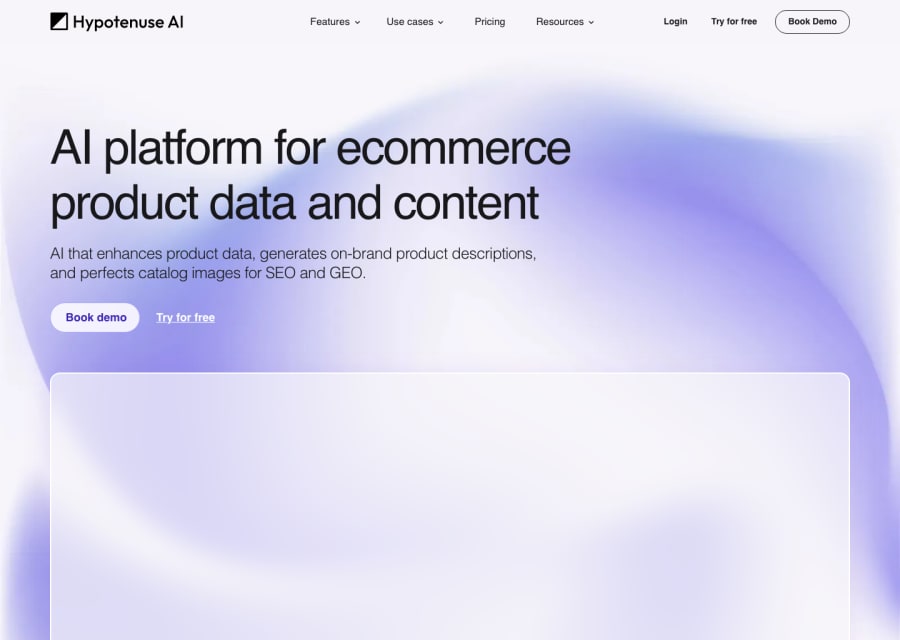 Hypotenuse AI preview