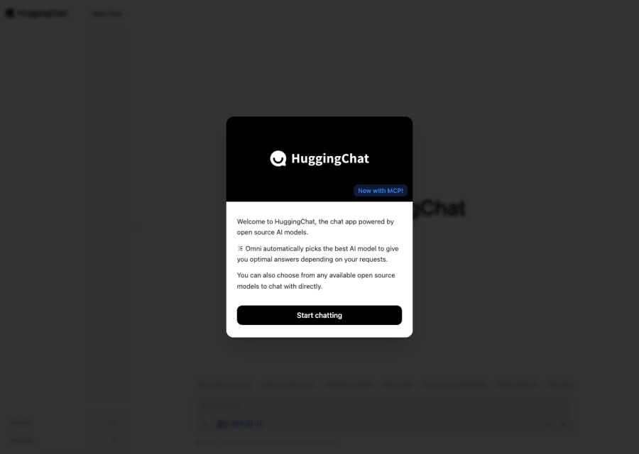 HuggingChat preview