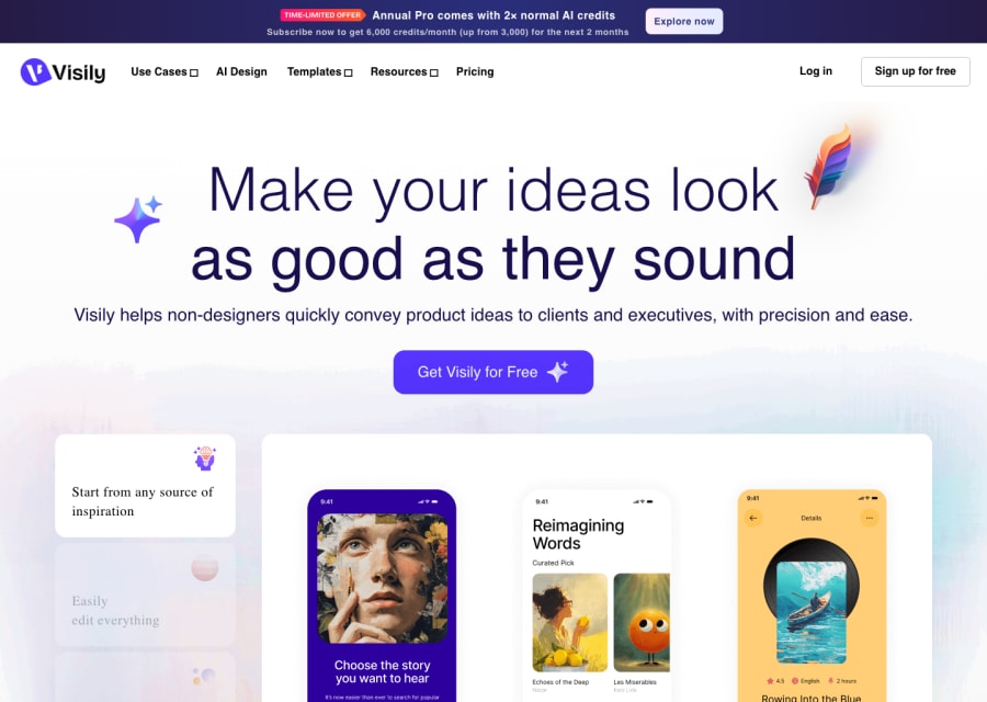 Visily — Design AI tool screenshot