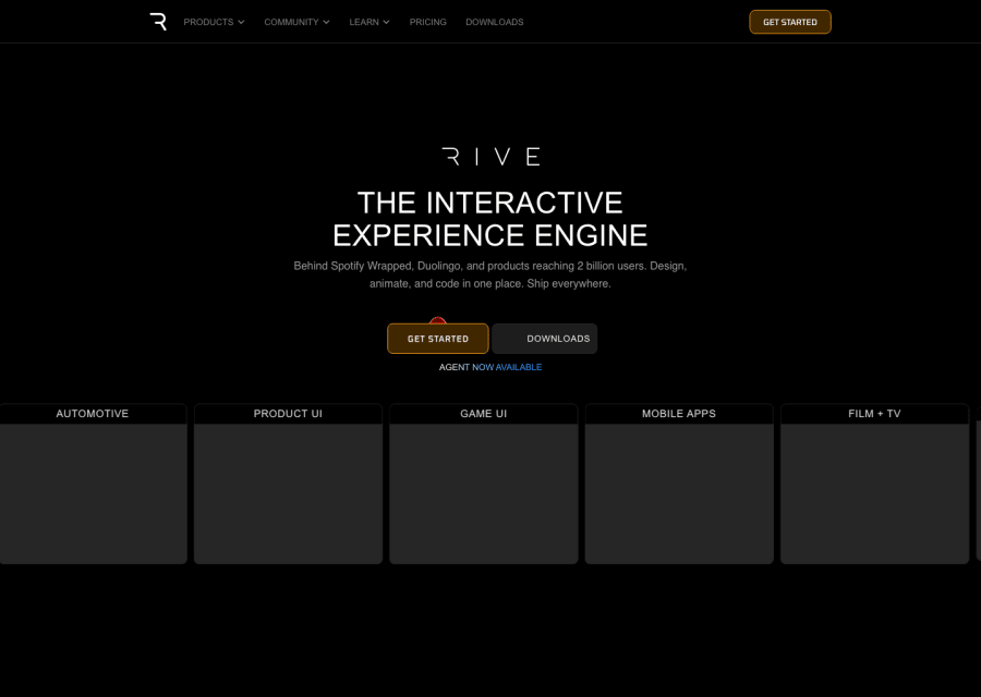 Rive — Design AI tool screenshot