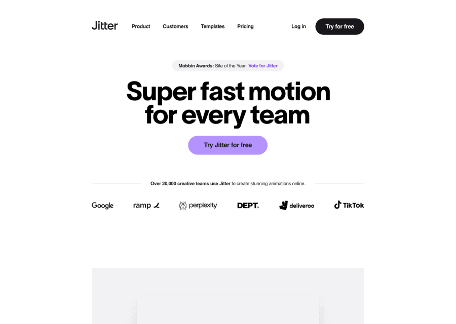 Jitter — Design AI tool screenshot