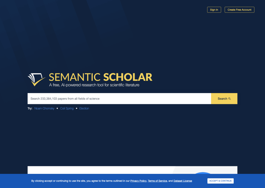 Semantic Scholar preview