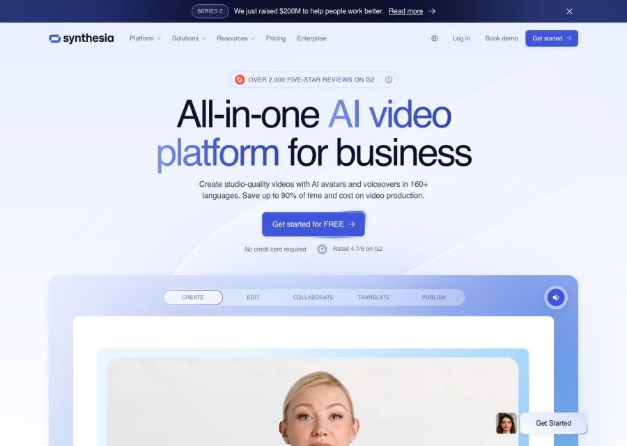 Synthesia Studio preview