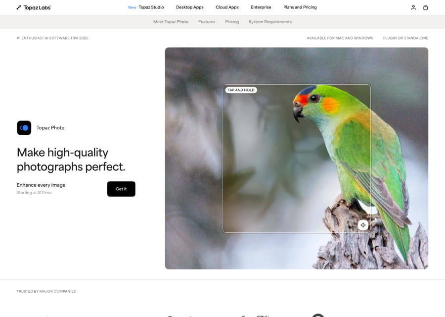 Topaz Photo AI preview