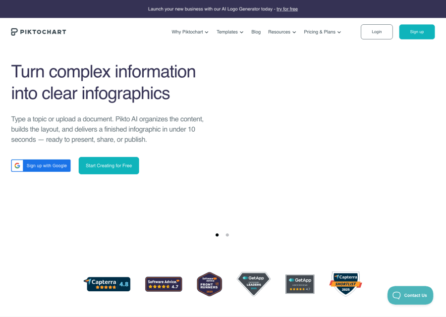 Piktochart AI preview