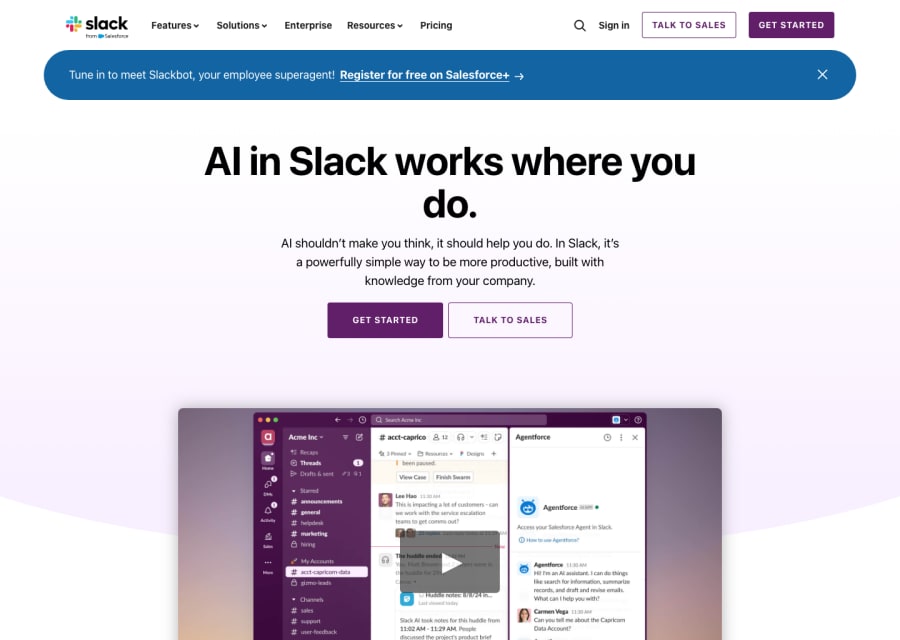 Slack AI preview