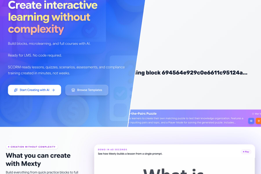 Mexty — Business AI tool screenshot