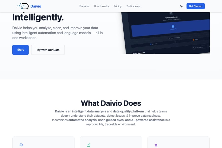 Daivio — Business AI tool screenshot