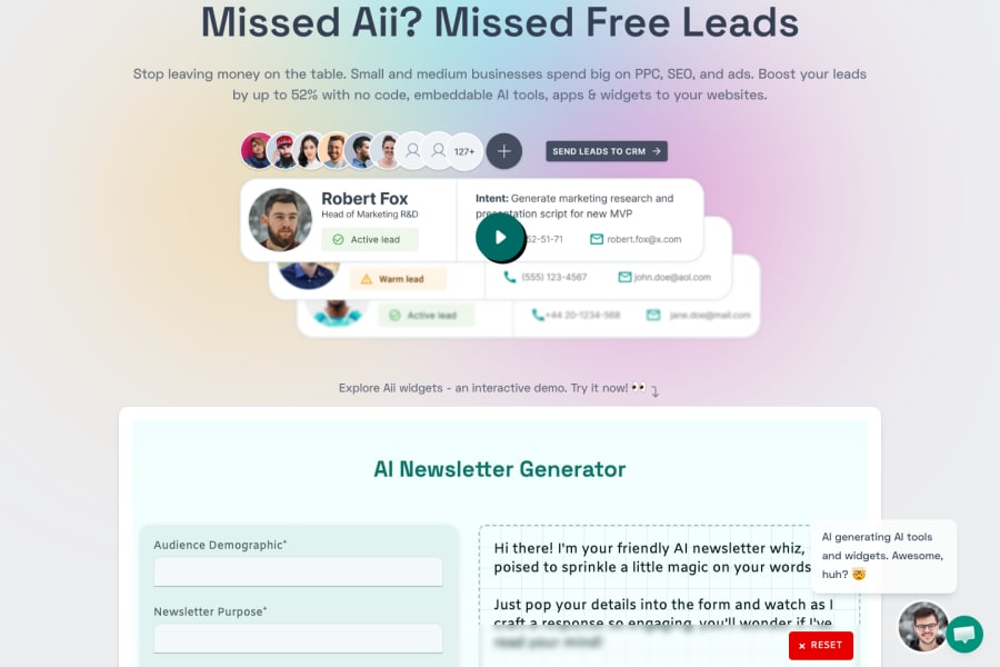 Aii.CX — Business AI tool screenshot
