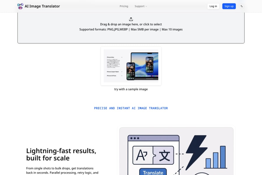 AI Image Translator preview