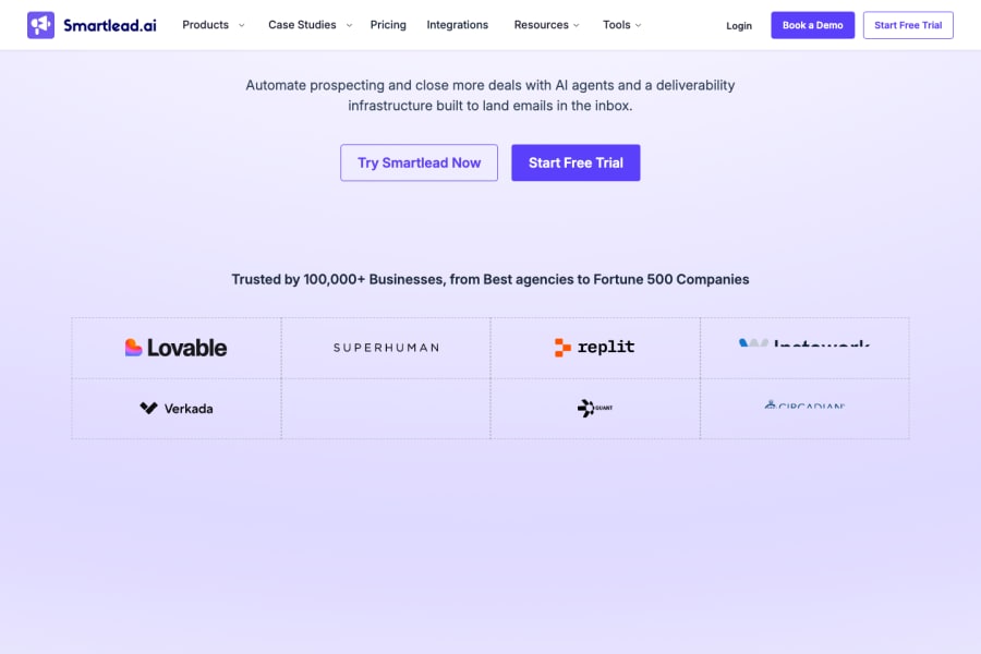 Smartlead — Business AI tool screenshot