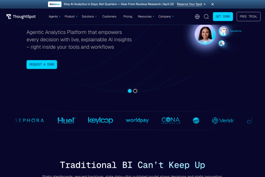 ThoughtSpot — Business AI tool screenshot