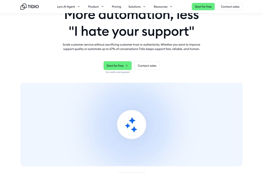 Tidio — Other AI tool screenshot