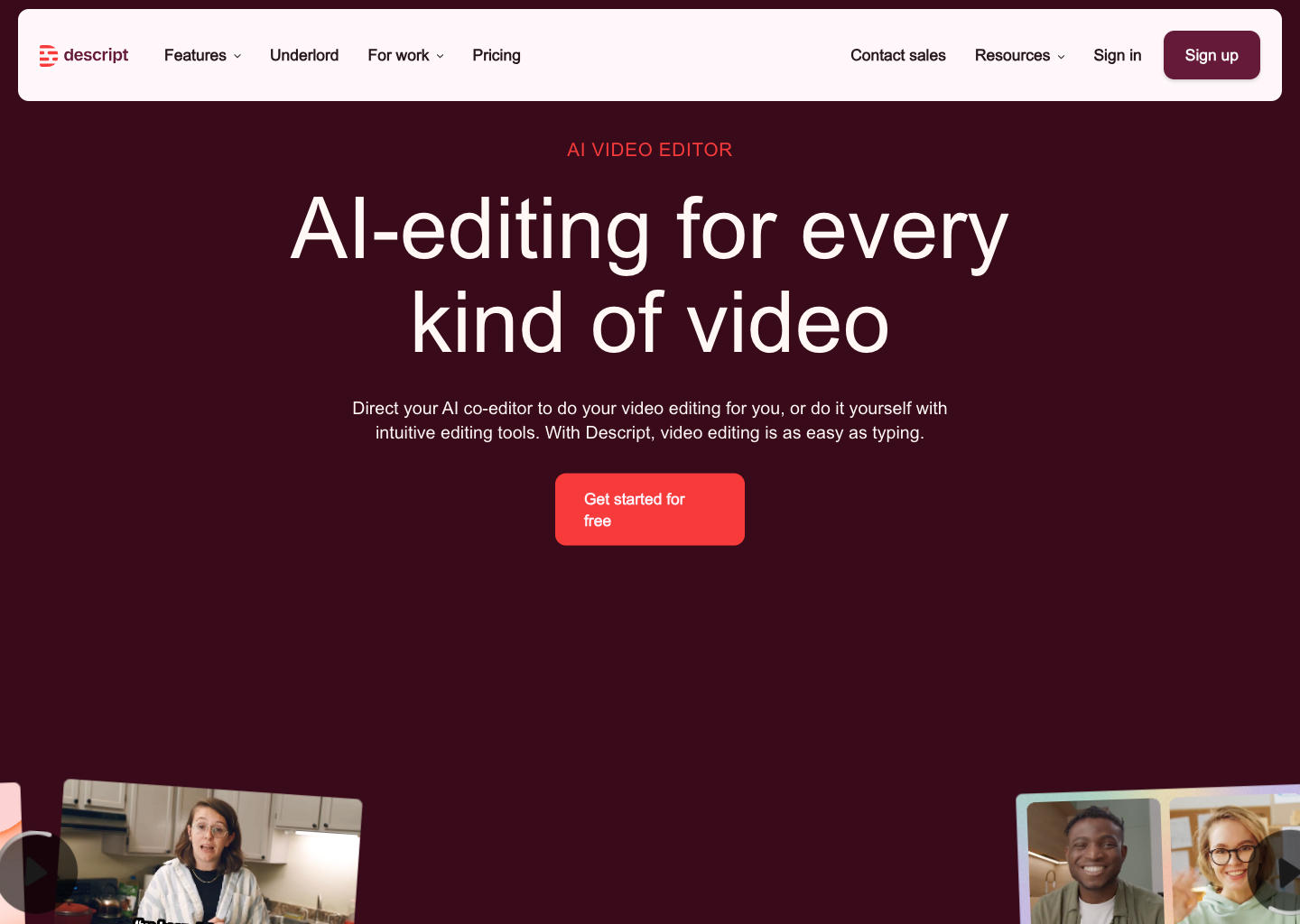 Descript cover screenshot