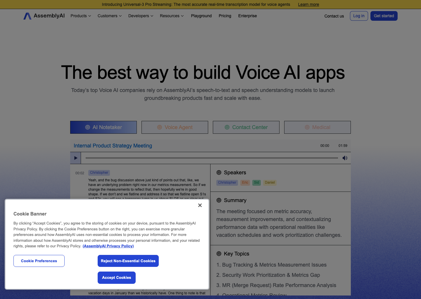 AssemblyAI cover screenshot