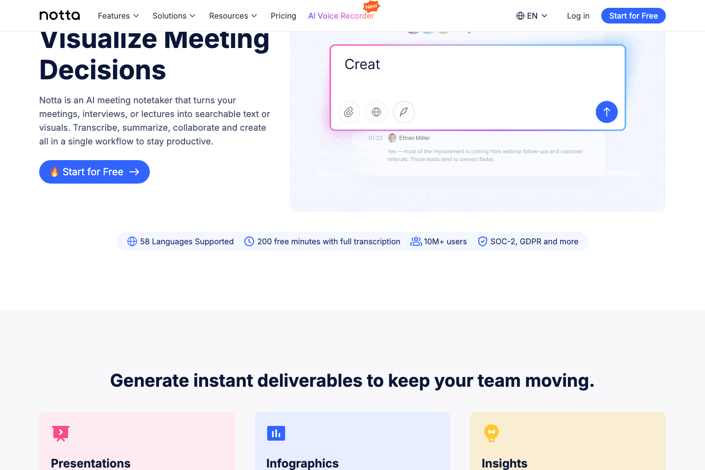 Notta cover screenshot