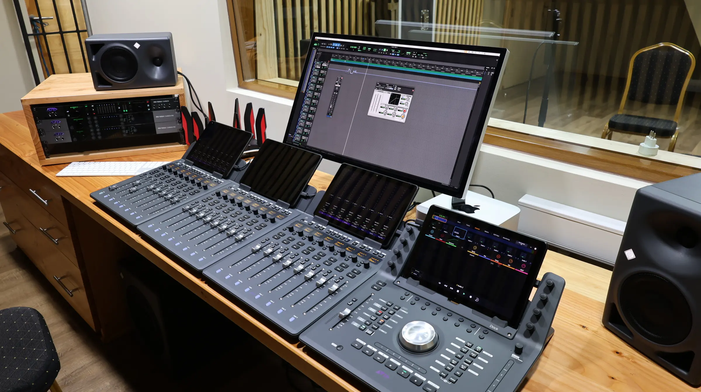 Sala de control del estudio