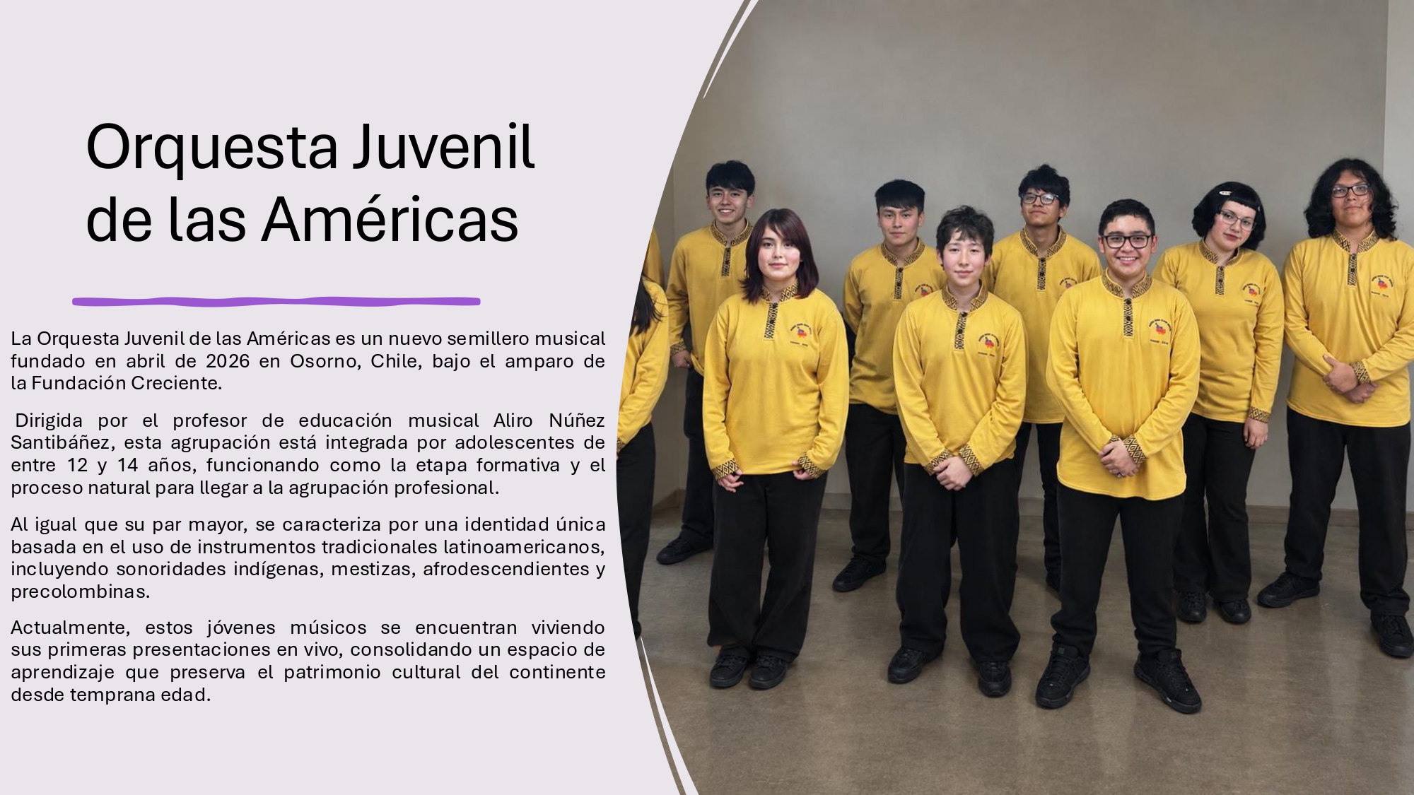 Chile — Orquesta Juvenil de las Américas