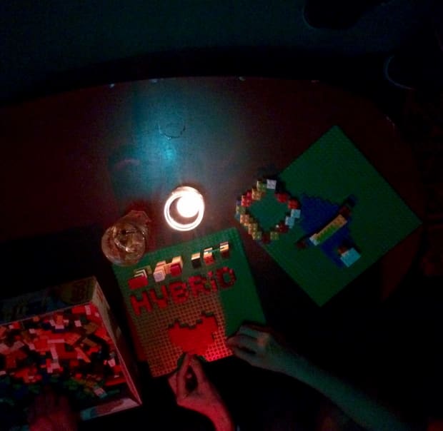 The HybridConf 2016 after-party with Lego, table football, and card games