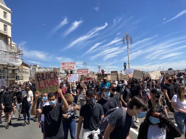 A protest march