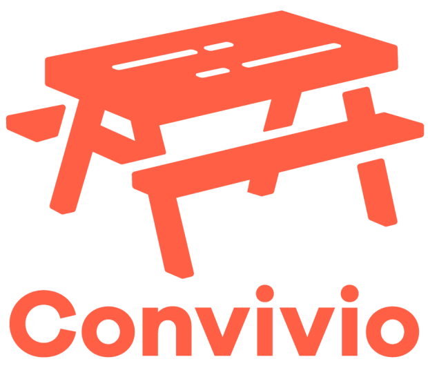 The Convivio logo — a picnic table design