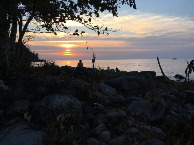 A sunset on Ko Rong Samloem