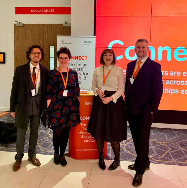 Myself, Nuria, Sam and Steve at the NLC forum event