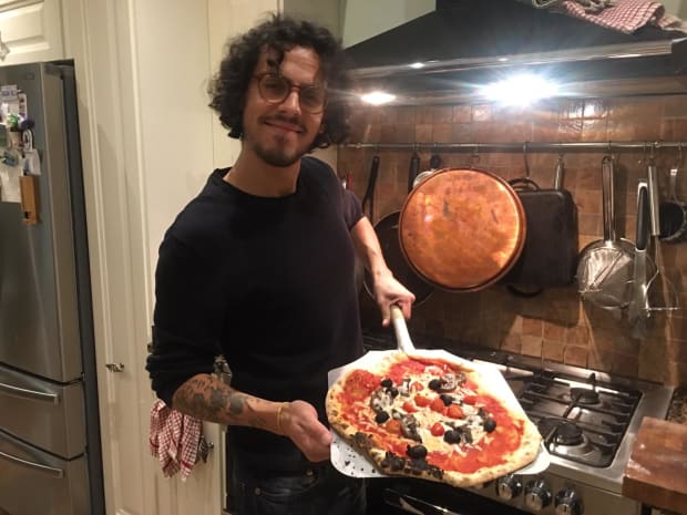 Pizza fom the pizza oven