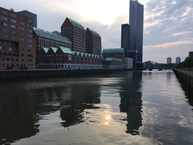 A canal in Rotterdam