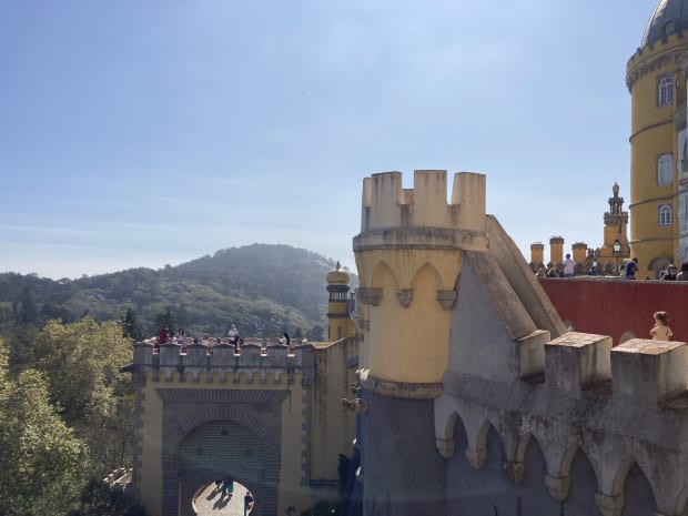 Looking out of Pena Palace