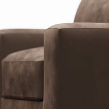 Monica Muse Chocolate Armchair color Muse Chocolate