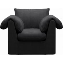 Ludlow Plaza Flint Grey Armchair color Plaza Flint Grey