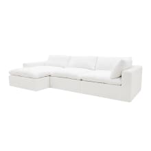 Cloud Deep Muse Frost Modular Sofa - 3 Seater Chaise color Muse Frost