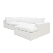 Cloud Deep Muse Frost Modular Sofa - 3 Seater Chaise color Muse Frost