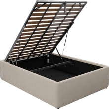 Leo Gas Lift Bed Base Alles Angora color Alles Angora