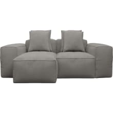 Riley Isla Soft Grey Modular Sofa - 2 Seater Chaise color Isla Soft Grey
