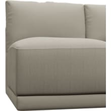 Haven Plaza Natural 2 Seater Armless Sofa Module color Plaza Natural