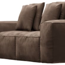 Riley Muse Chocolate Modular Sofa - 2 Seater color Muse Chocolate
