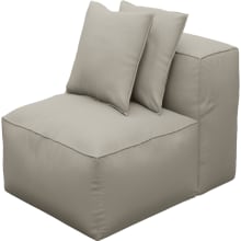 Riley Plaza Natural Module Armless color Plaza Natural