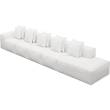 Riley Noa Fog Modular Sofa - 1x Arm, 4x Armless, 1x Right Terminal color Noa Fog