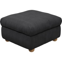 Tully Plaza Flint Grey Ottoman color Plaza Flint Grey