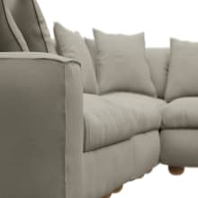 Tully Plaza Natural Modular Sofa - 5 Piece color Plaza Natural